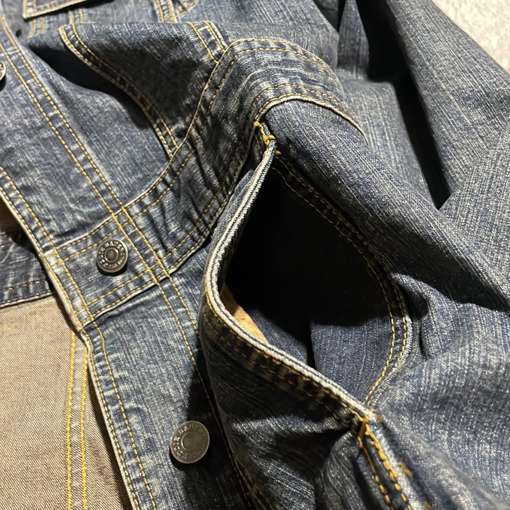 Eddie Bauer Stretch Button Down Denim Jacket - Picture 7 of 13